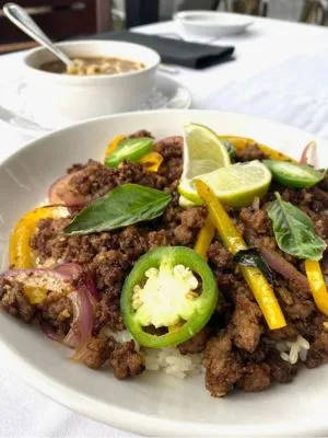 Beef and Bell Pepper Rice Bowl